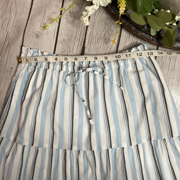 J. Crew Striped Tiered Skirt - Picture 6 of 11